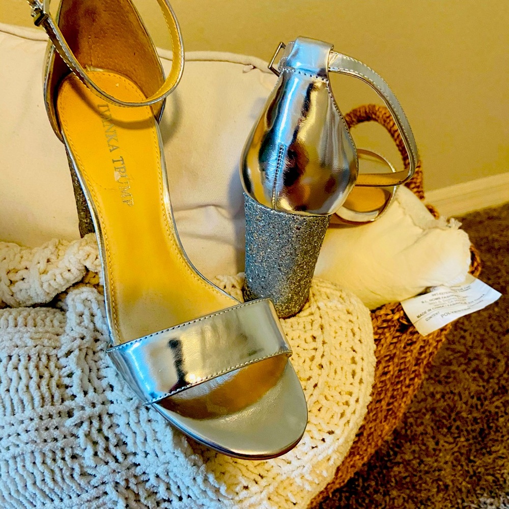 Silver shoes